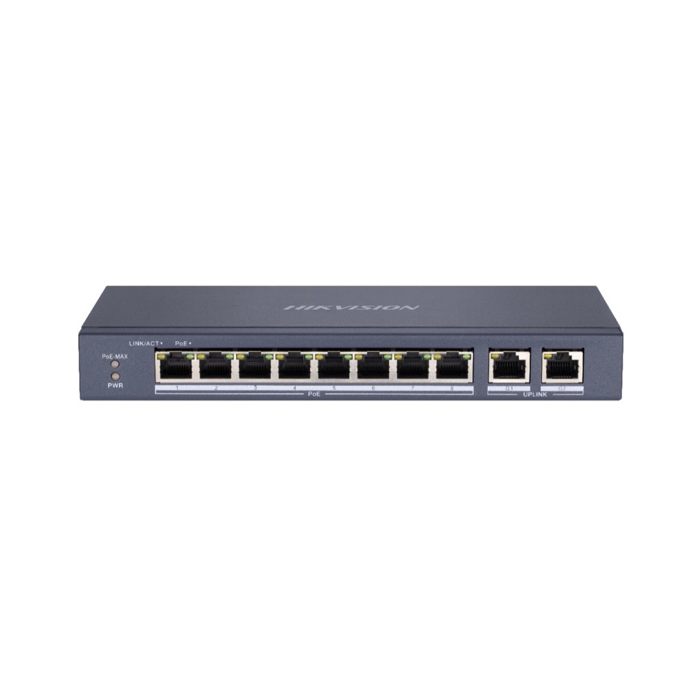 Switch PoE 8 ports + 2 uplink