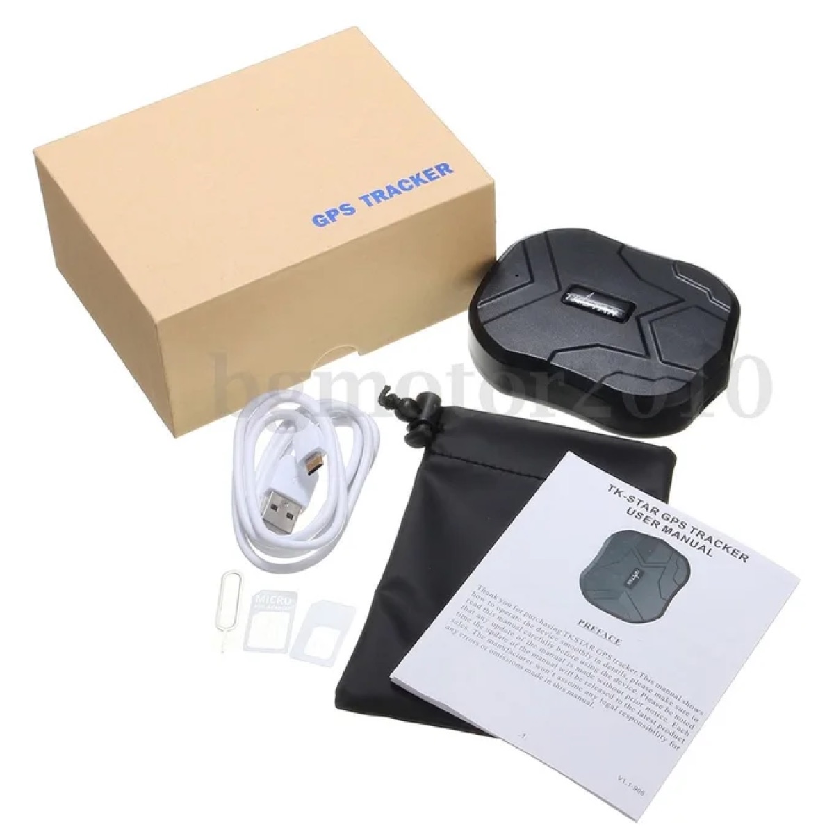 Traceur GPS magnétique 5000 mAh — sans fil, étanche