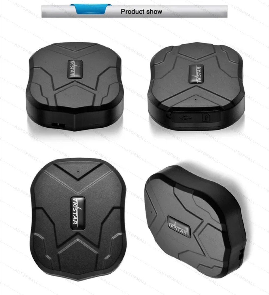 Traceur GPS magnétique 5000 mAh — sans fil, étanche