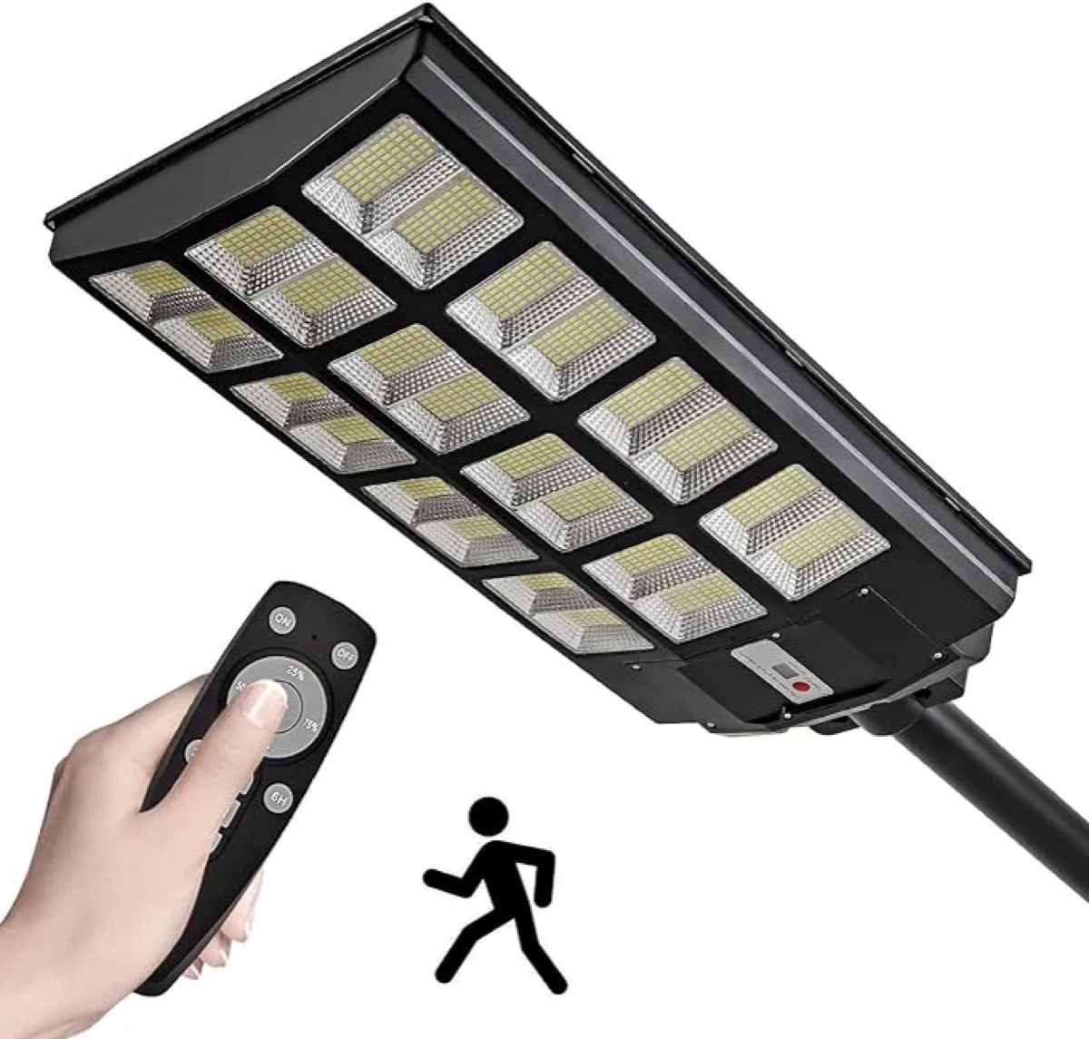 Projecteur solaire LED 600 W avec télécommande