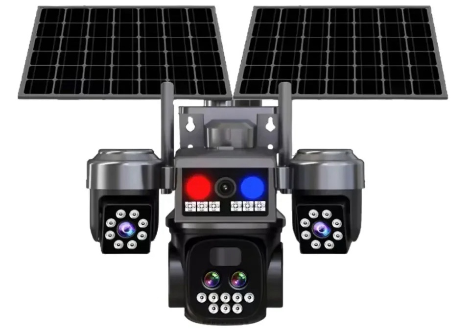 Caméra solaire 4G à 3 objectifs motorisés 15 MP — zoom x10