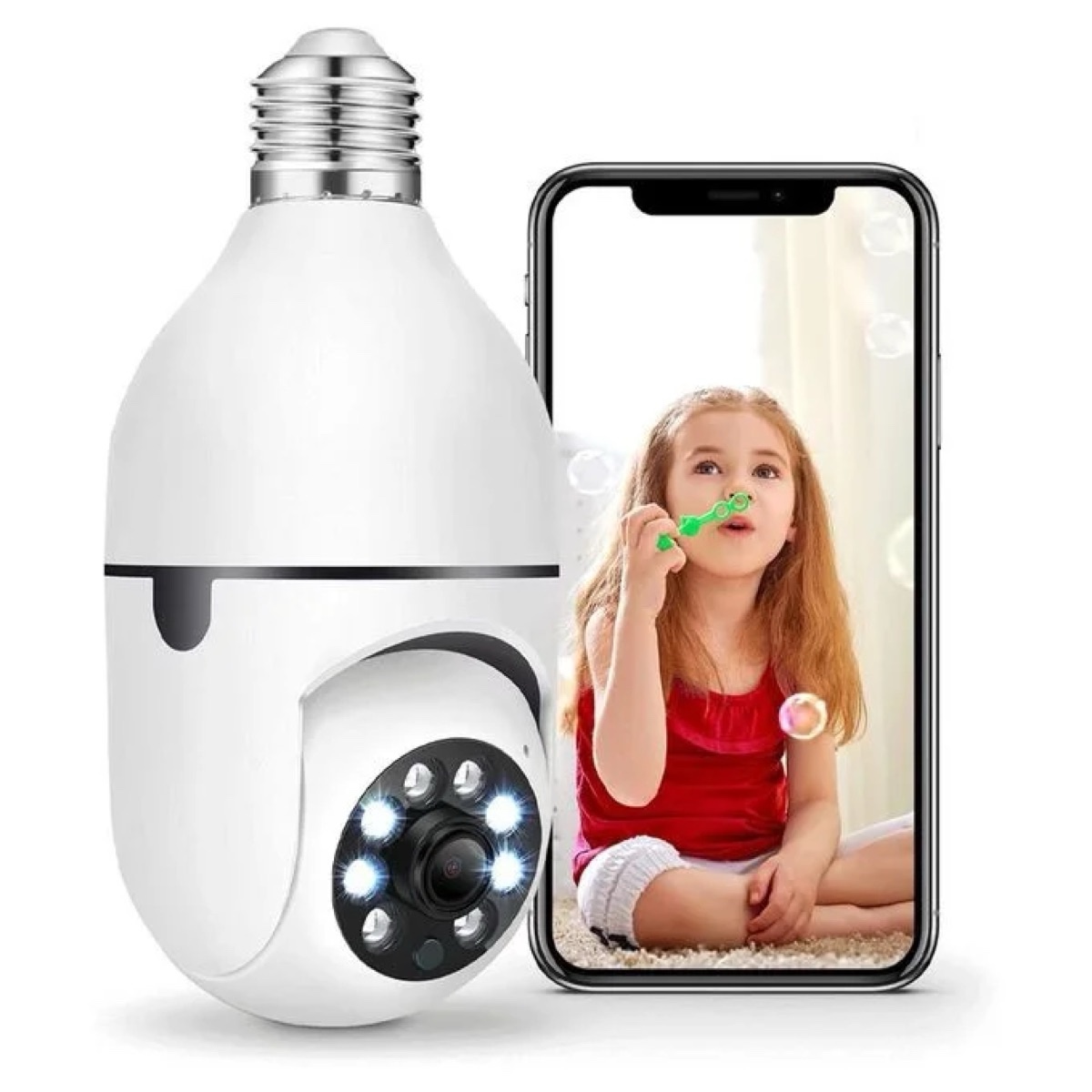 Caméra ampoule Wi-Fi Full HD 1080p — douille E27