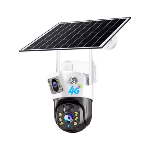 Caméra solaire 4G PTZ double objectif 4 MP