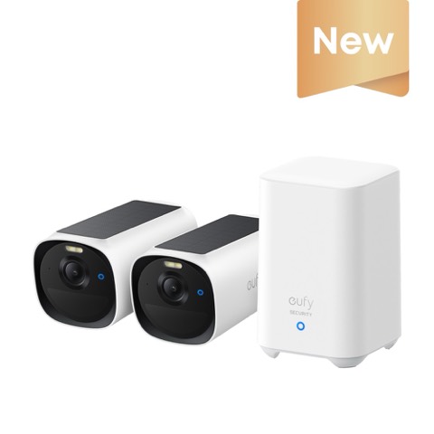 Kit 2 caméras solaires Wi-Fi + base d'enregistrement