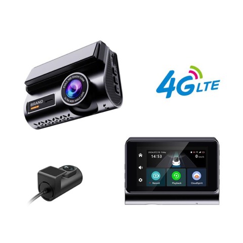 Dashcam 4G 2K avec suivi GPS et surveillance à distance
