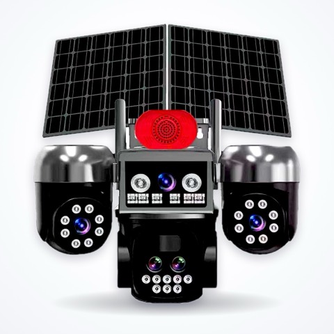 Caméra solaire 4G à 5 objectifs 25 MP — zoom x8