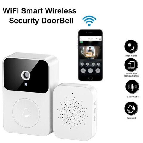 Sonnette vidéo sans fil Wi-Fi Tuya M8 avec carillon