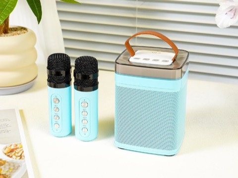Enceinte karaoké Bluetooth RGB CL2 avec 2 microphones
