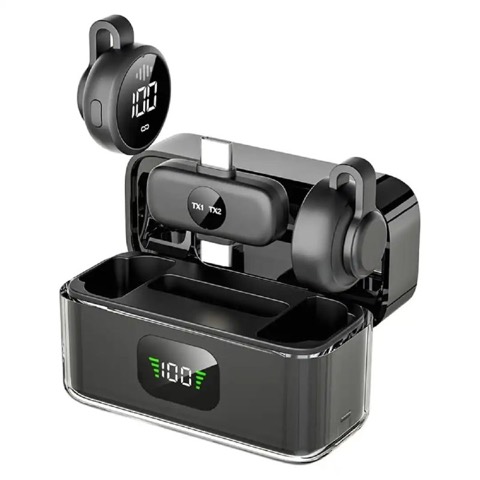 Micro-cravate sans fil MIC FIT S30 avec boîtier de charge