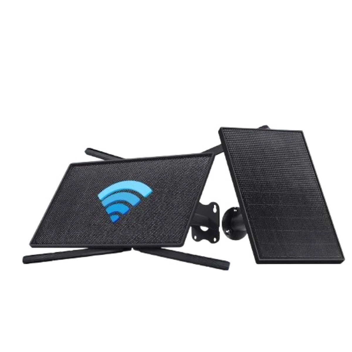 Routeur 4G solaire extérieur — panneau 10 W, 4 antennes
