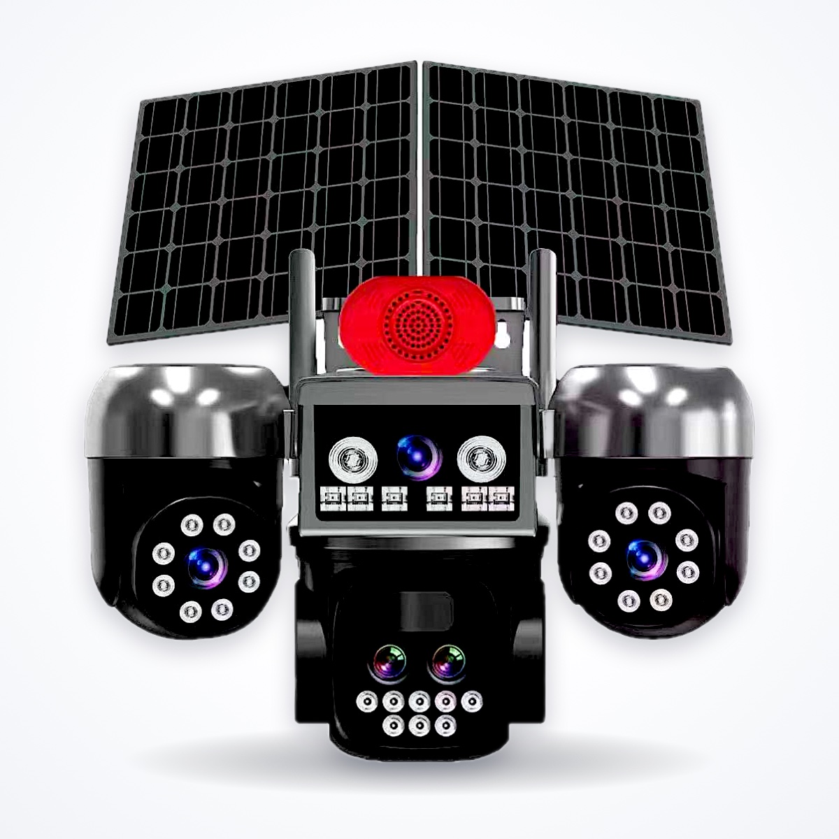 Caméra solaire 4G à 5 objectifs 25 MP — zoom x8