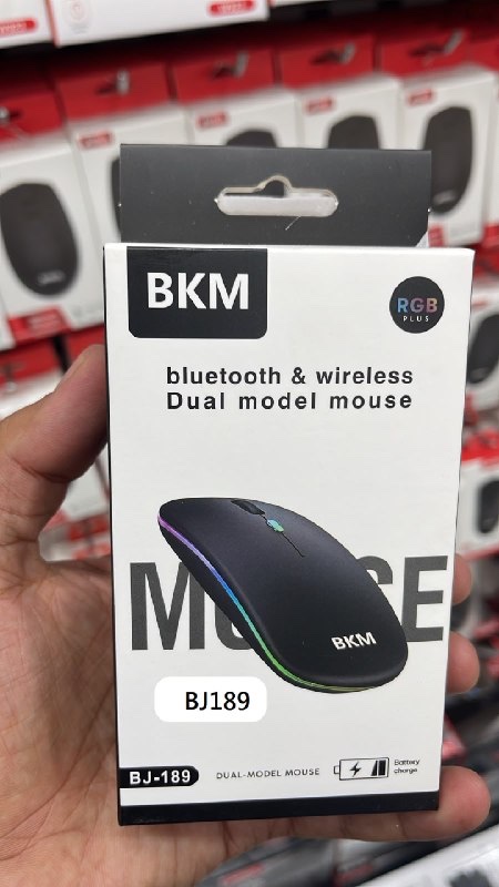Souris sans fil RGB Bluetooth + 2,4 GHz BKM BJ-189