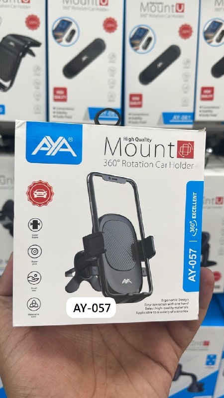 Support de téléphone à pince pour grille d'aération AYA AY-057