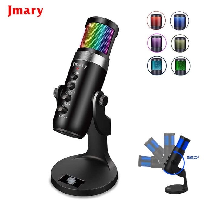 Microphone USB RGB de bureau JMARY MC-PW9