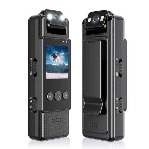Mini caméra portable à clip L12 avec 2 LED