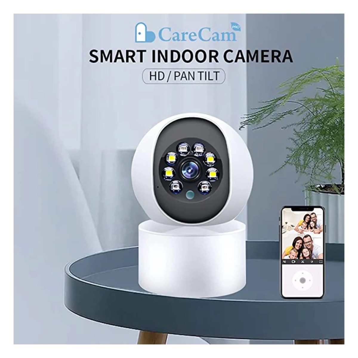 Caméra intérieure Wi-Fi motorisée 1080p — compatible Tuya